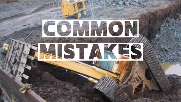 Mistakes When Operating an Excavator