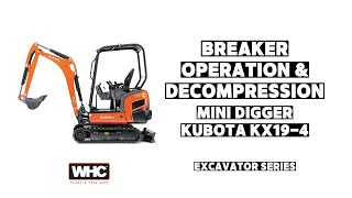 Breaker Operation & Decompression Mini Digger (1.5T Excavator) Image