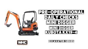Daily Operators checks Mini digger
