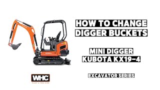 How To Change A Mini Digger Bucket (1.5T Excavator) Image