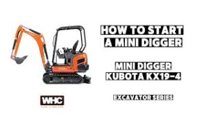 How to start a mini digger