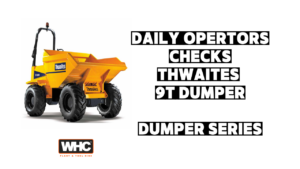 daily operators checks 9t dumper