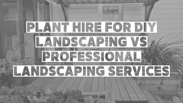 Plant hire for diy vs professional landscaping services