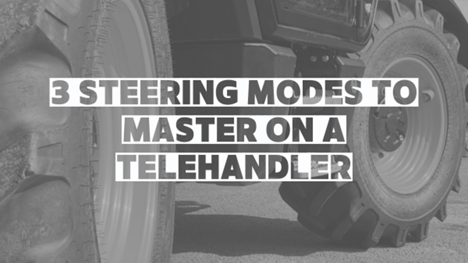 Steering modes on a telehandler