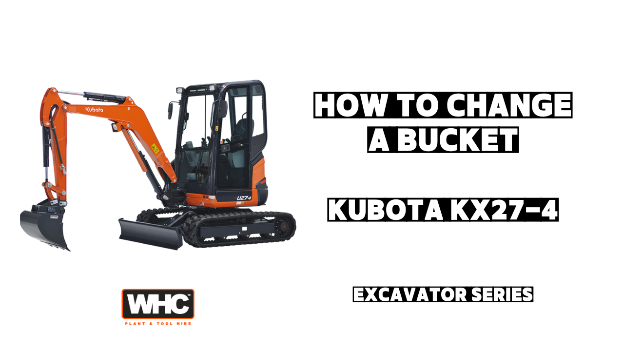 How To Change A Bucket 3T Kubota Excavator (KX27-4) Image