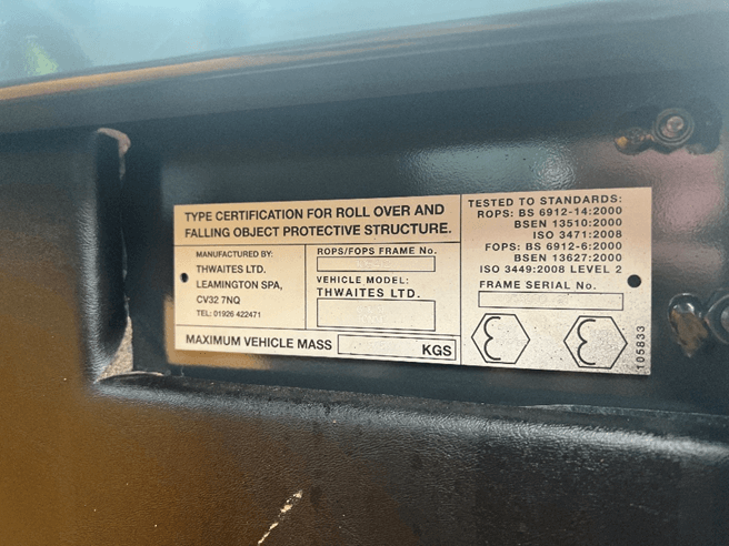 How to identify ROPS & FOPS Labels
