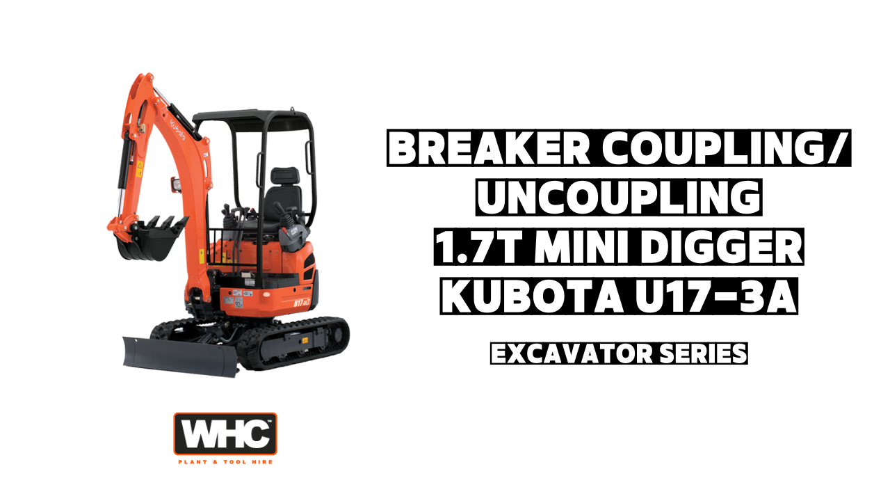 Breaker Coupling/Uncoupling 1.7T Excavator (Kubota U17-3A) Image