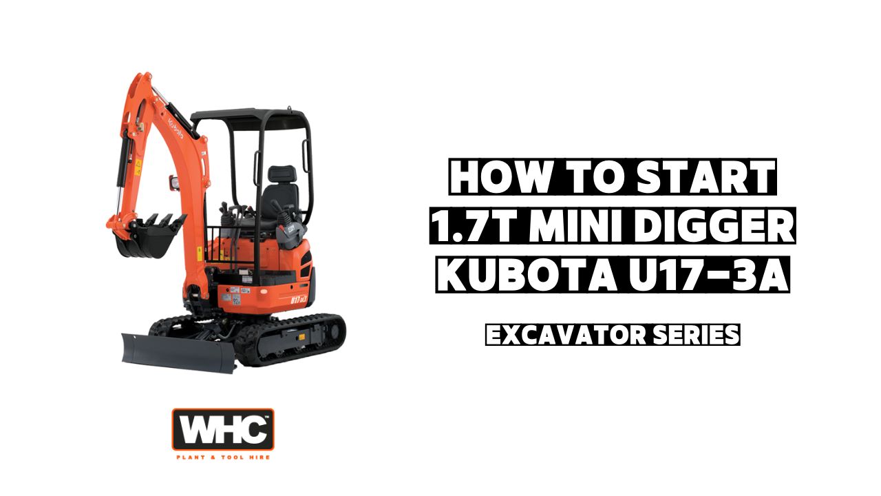 How To Start 1.7T Excavator (U17-3A Kubota) Image