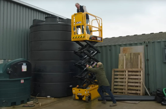 Clarksons Farm Using WHC Hire Scissor Lift Season 1