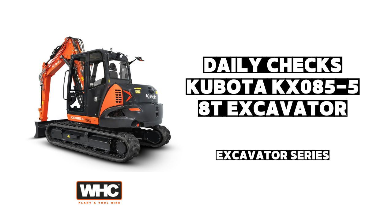 Daily Checks 8T Excavator (Kubota KX085-5) Image