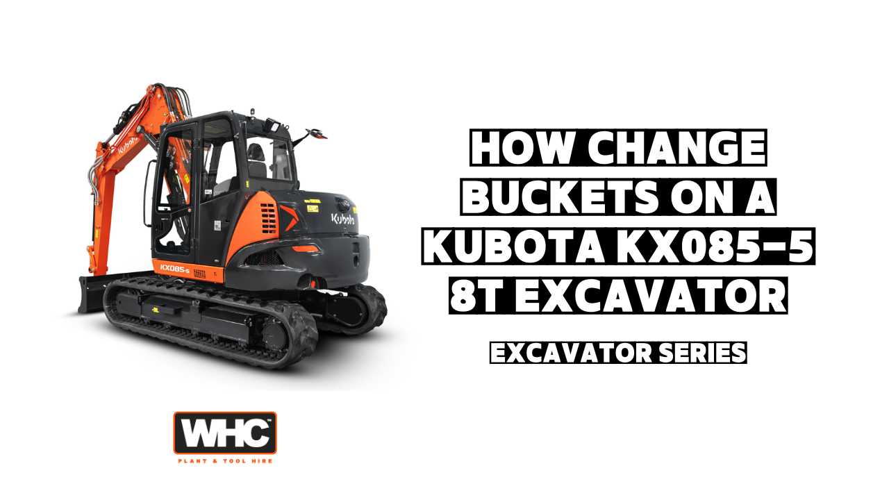 How To Change Buckets 8T Excavator (Kubota KX085-5) Image