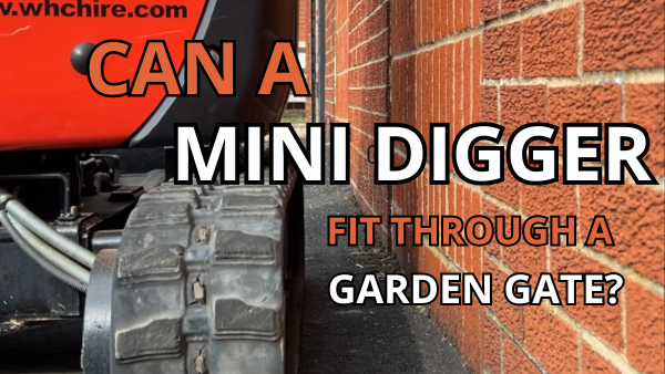 Can A Mini Digger Fit Through A Garden Gate?- Narrow Access Solutions Image