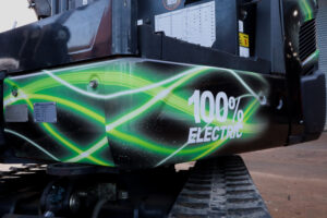 WHC Hire Kubota KX019-4 Retrofit Electric Mini Digger Side Panel 1