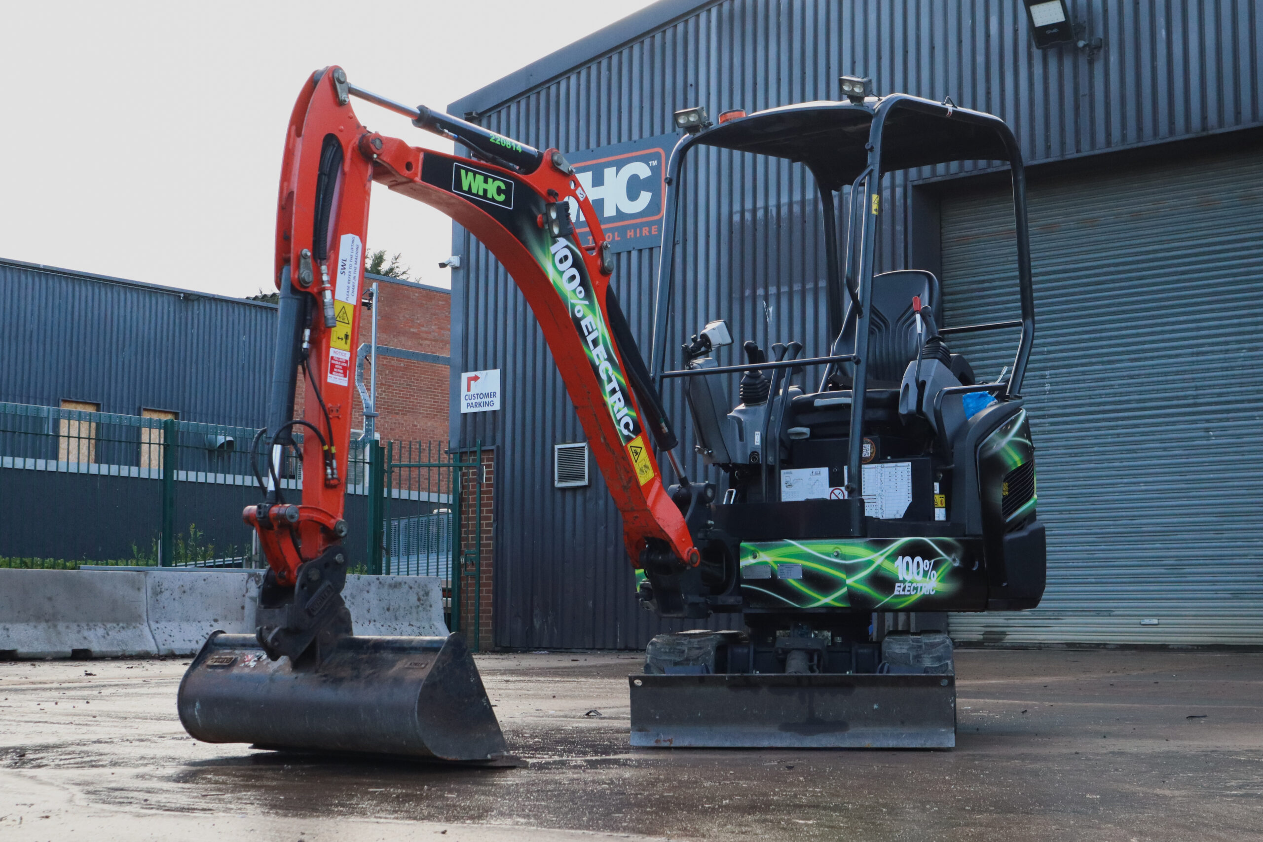 WHC Hire Kubota KX019-4 Retrofit Electric Mini Digger