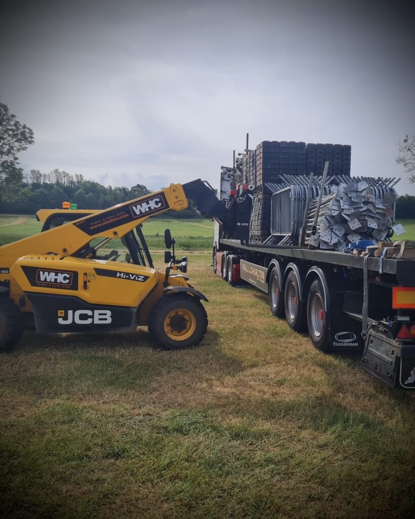Telehandler hire for events